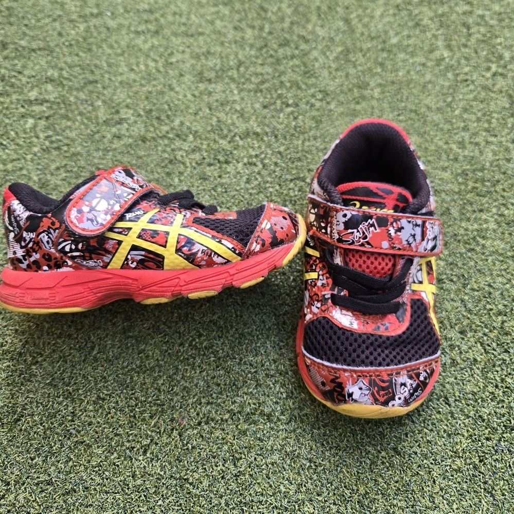 Asics Shoes Toddler K6 Graffiti Multicolor Running Sneakers